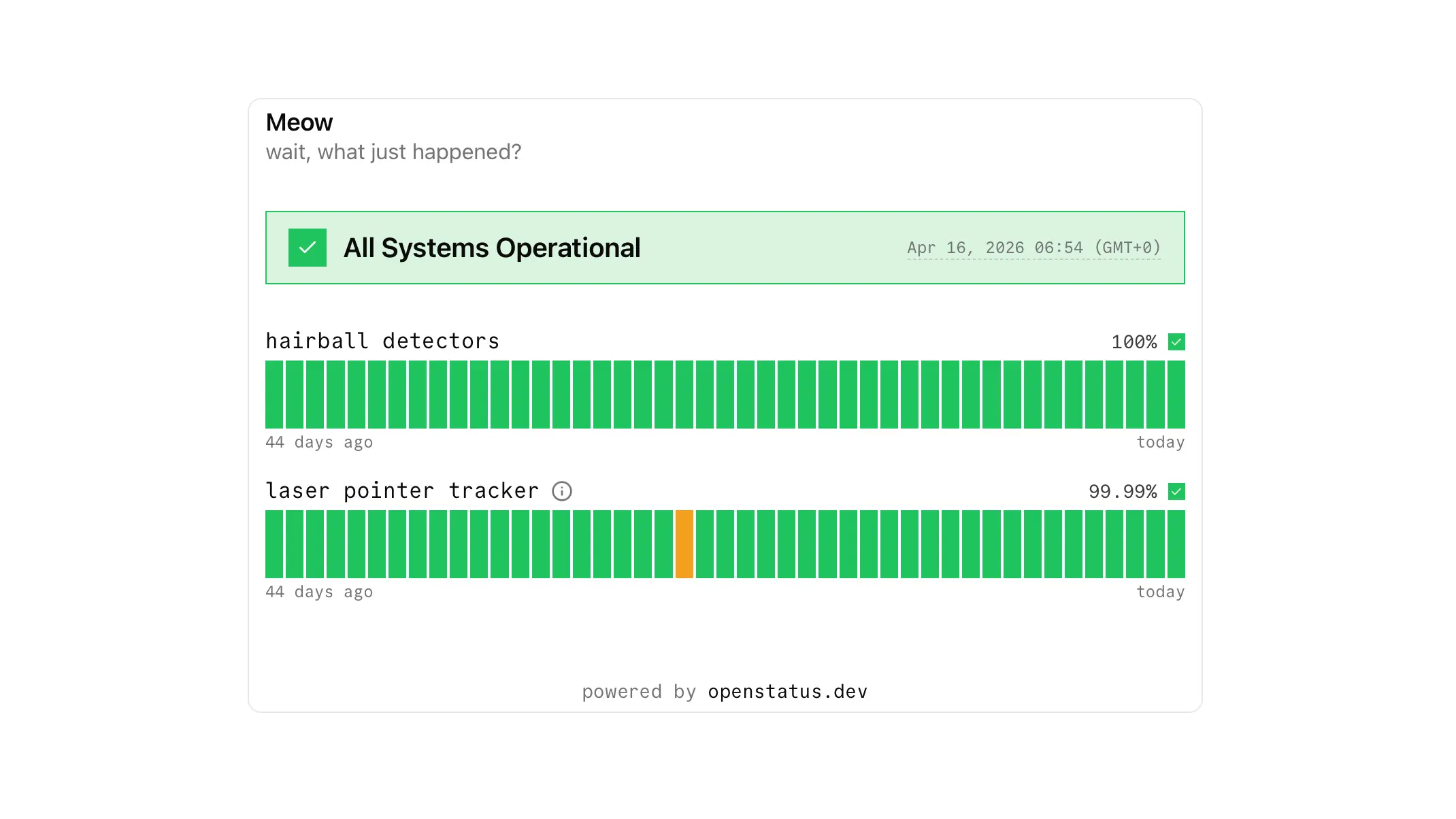 Embed your status page anywhere