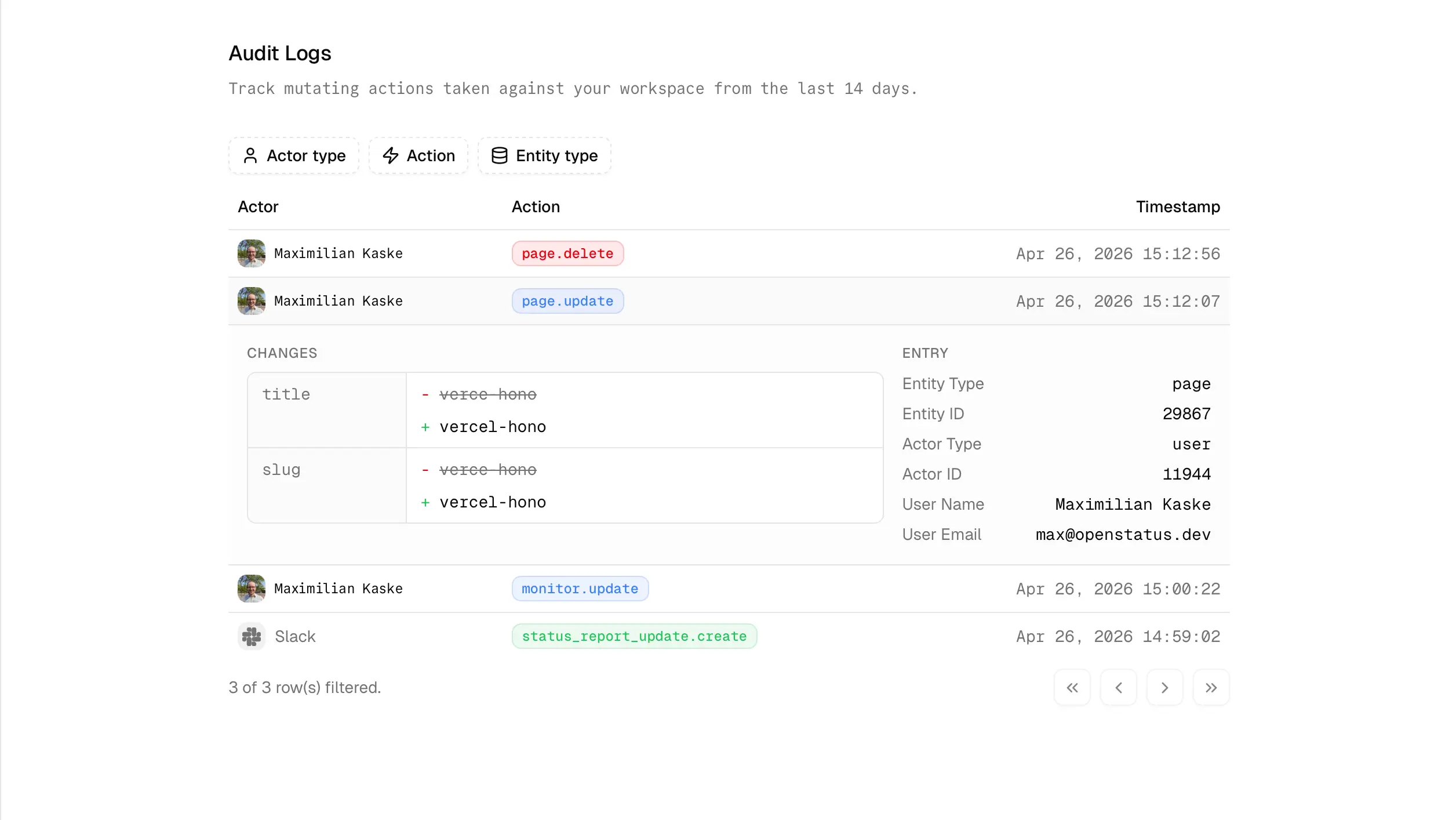 Audit Logs